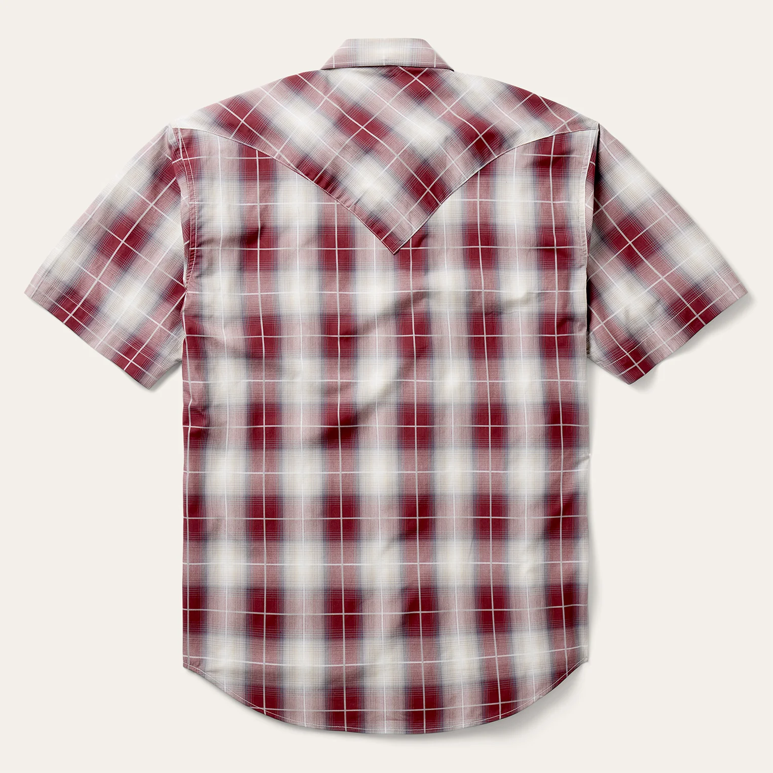 Ombre Plaid Short Sleeve Shirt - Image 2