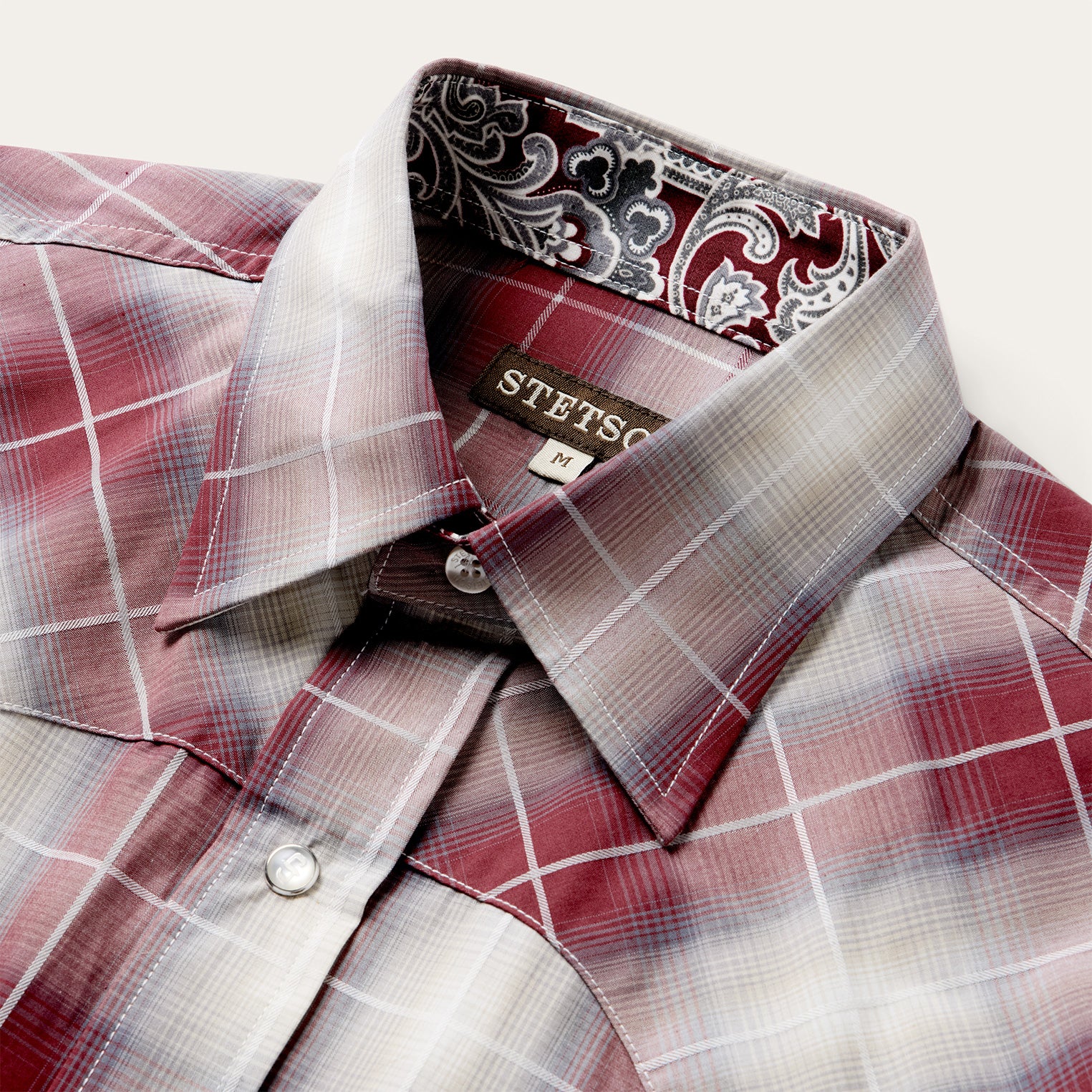 Ombre Plaid Short Sleeve Shirt - Image 3
