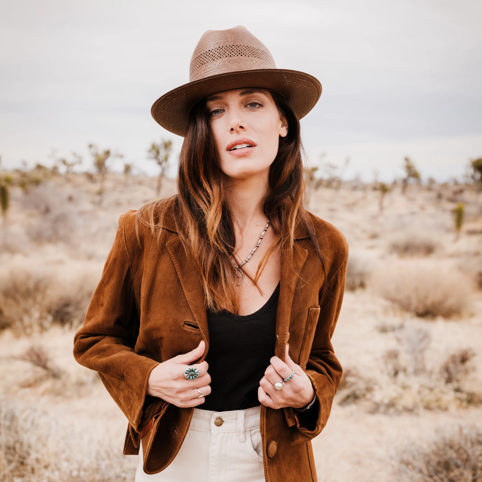 Open Road Vented Straw Cowboy Hat - Image 3