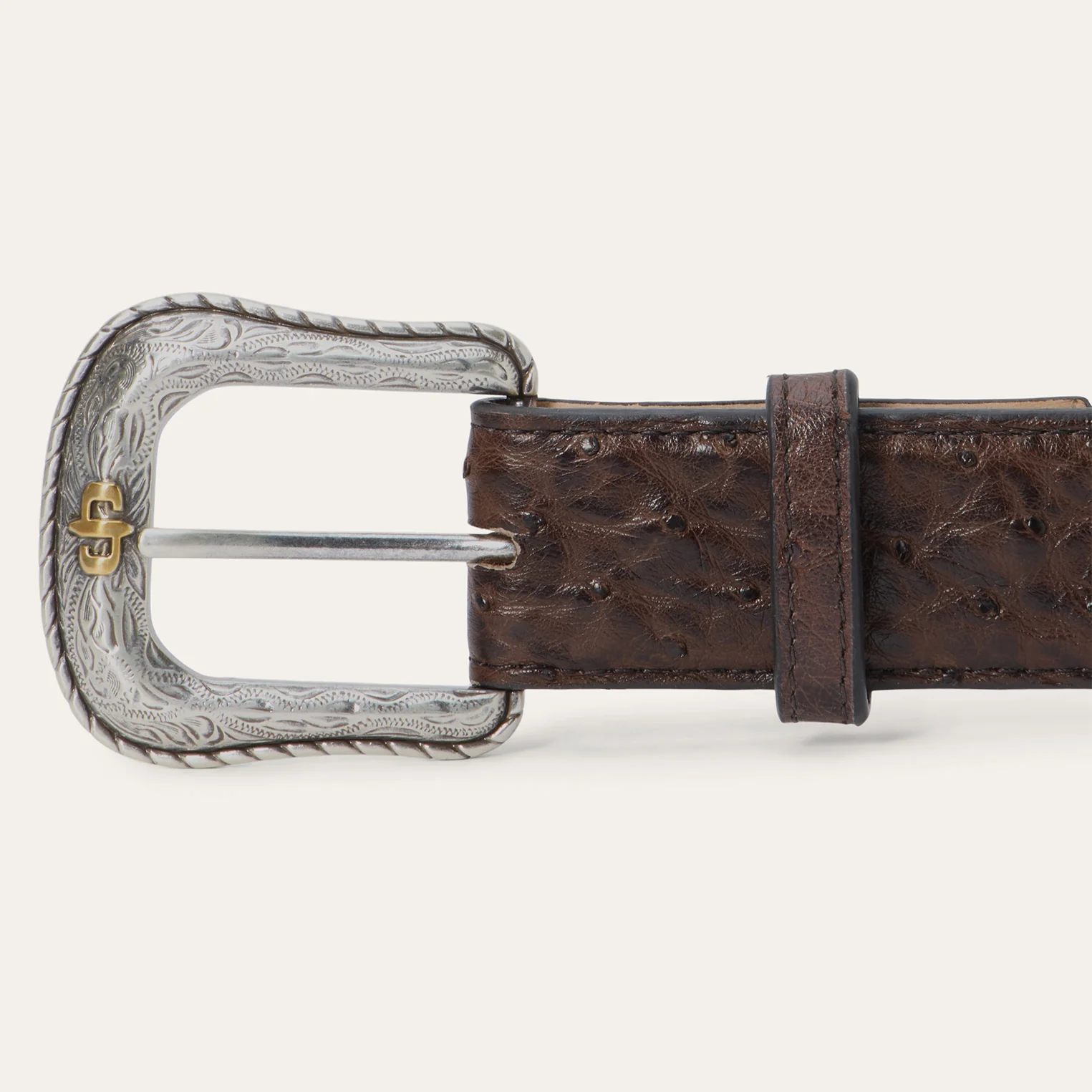 Ostrich Western Tab Belt - Image 4