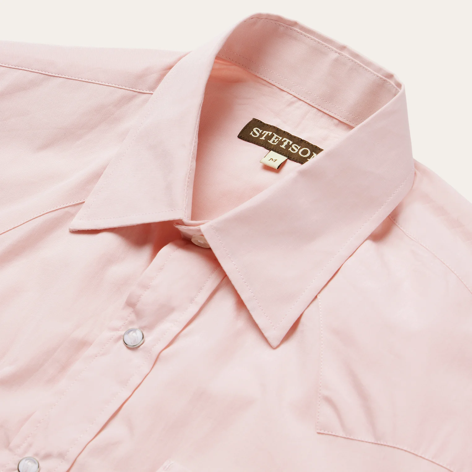 Pink End-On-End Western Shirt - Image 3