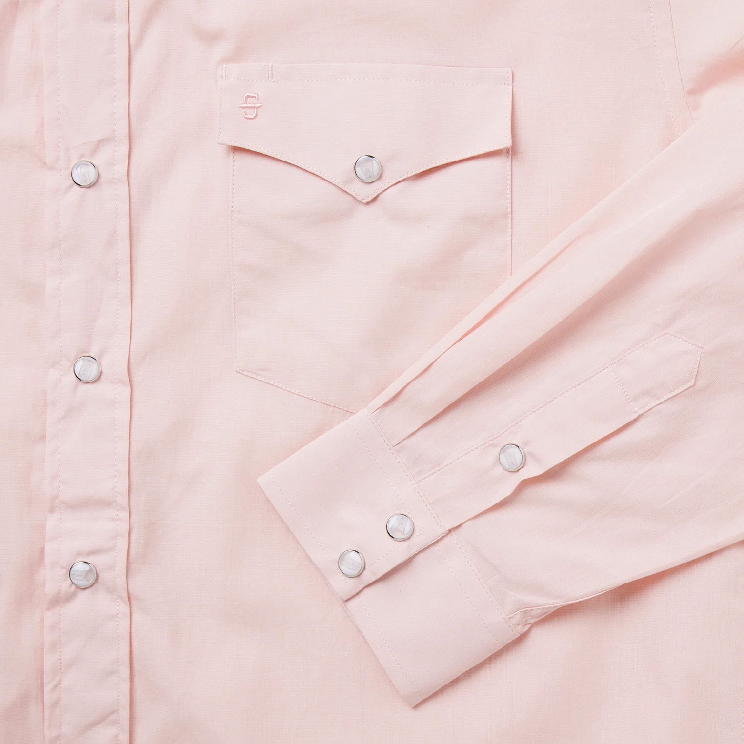 Pink End-On-End Western Shirt - Image 5