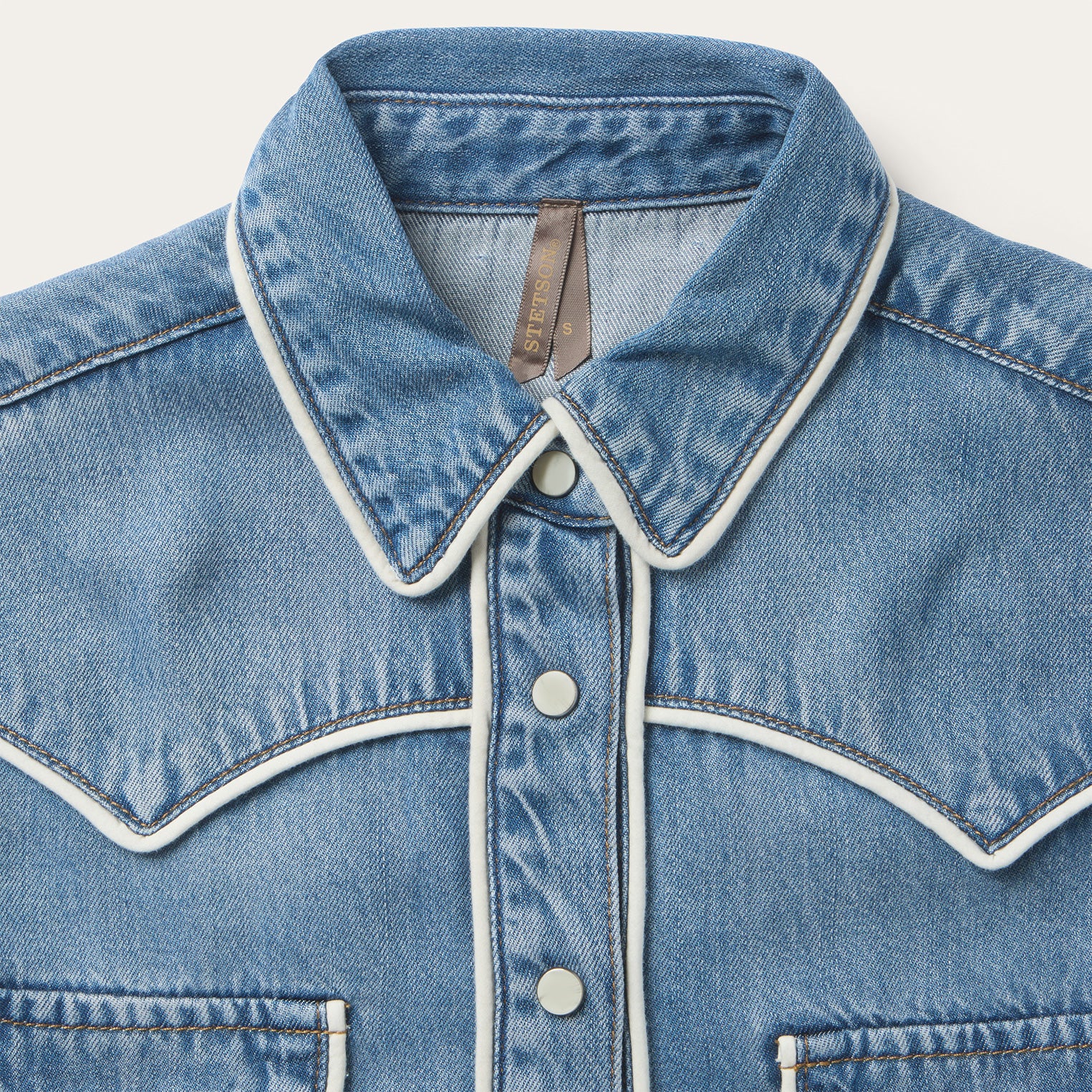 Piped Denim Shirt - Image 3