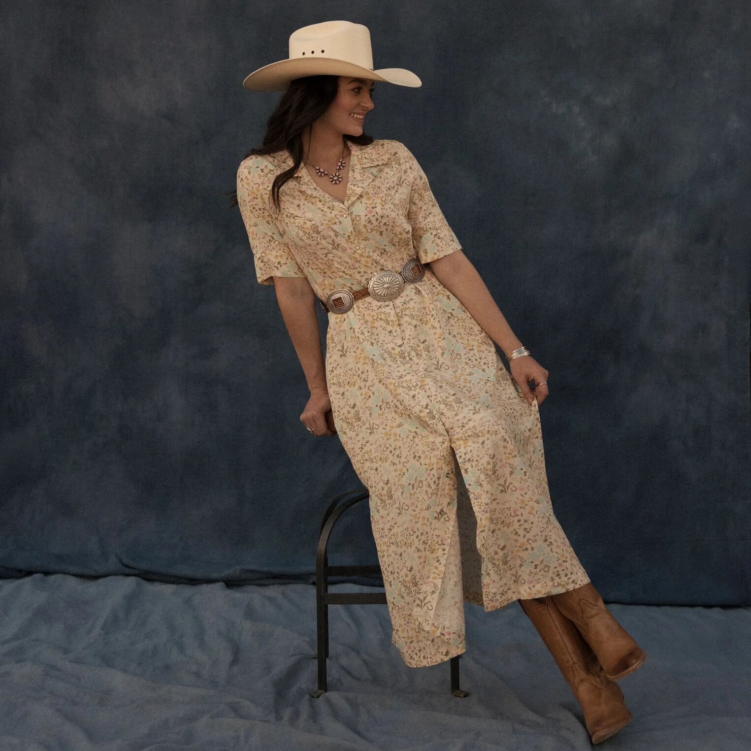 Prairie Floral Short Sleeve Dress - Image 2