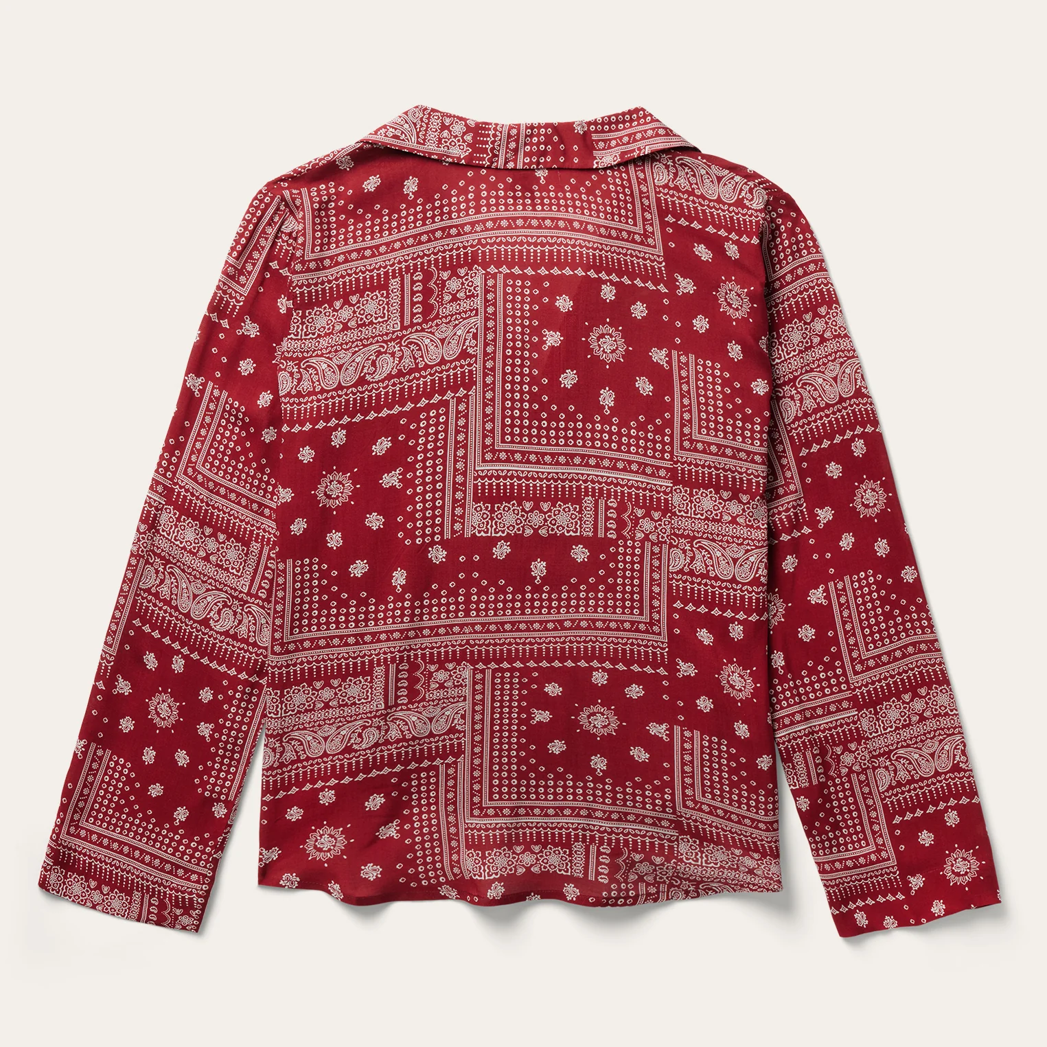 Red Bandana Patchwork Blouse - Image 3
