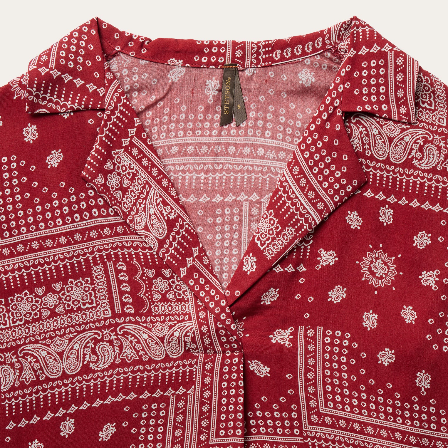 Red Bandana Patchwork Blouse - Image 4