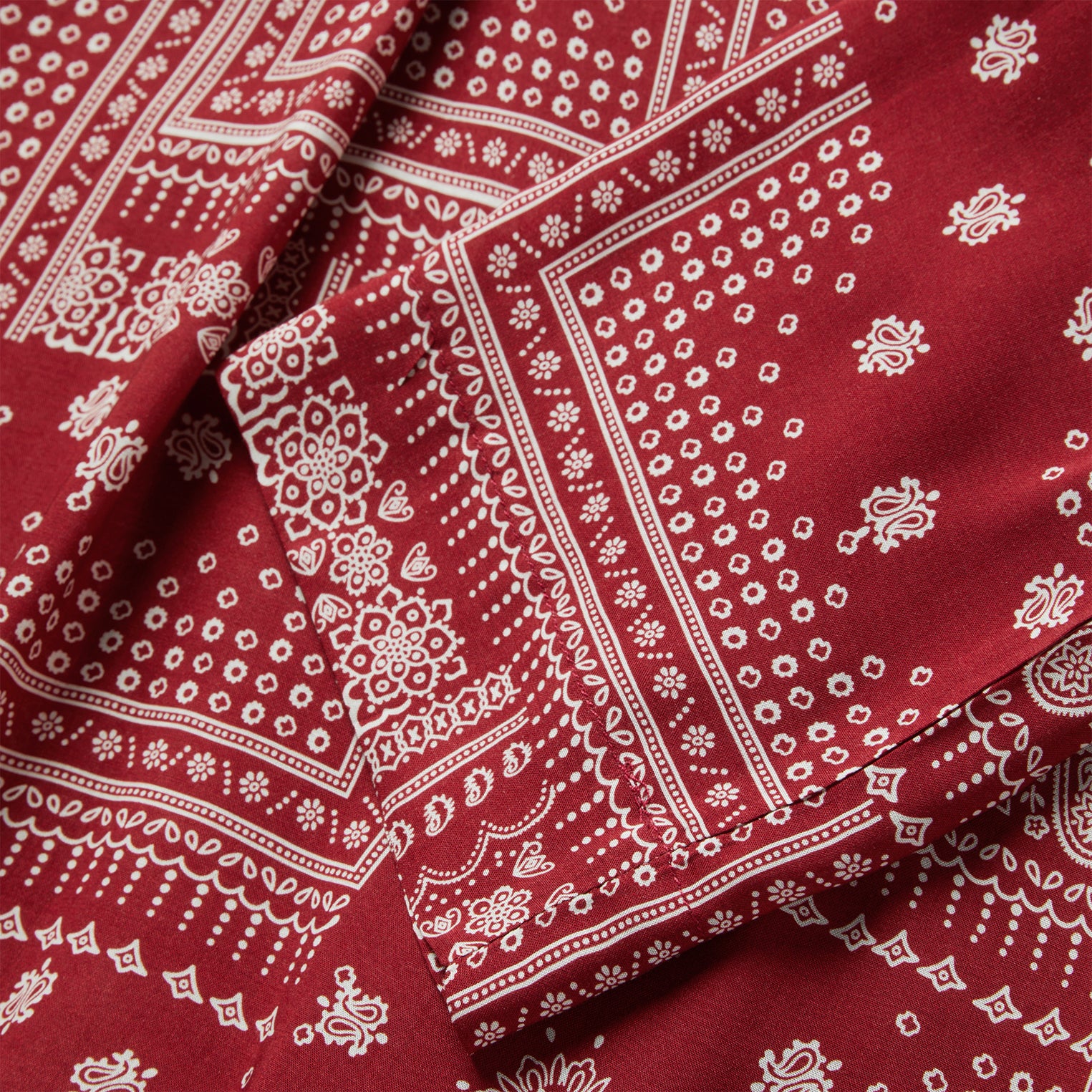 Red Bandana Patchwork Blouse - Image 6