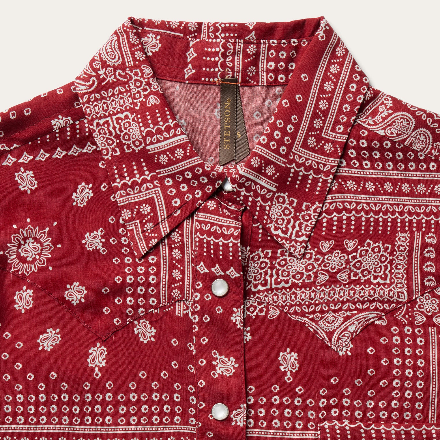 Red Bandana Patchwork Shirt - Image 3