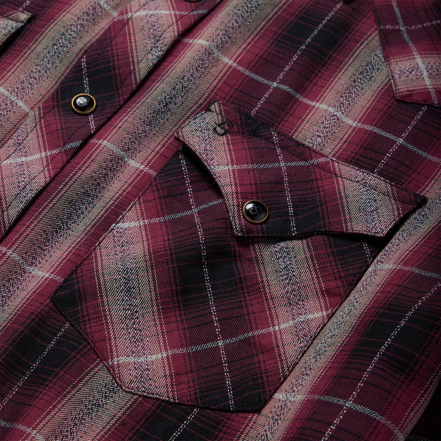 Red Marl Plaid Western Shirt - Image 5