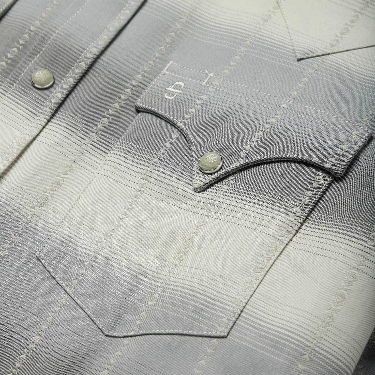Serape Dobby Twill Western Shirt - Image 5