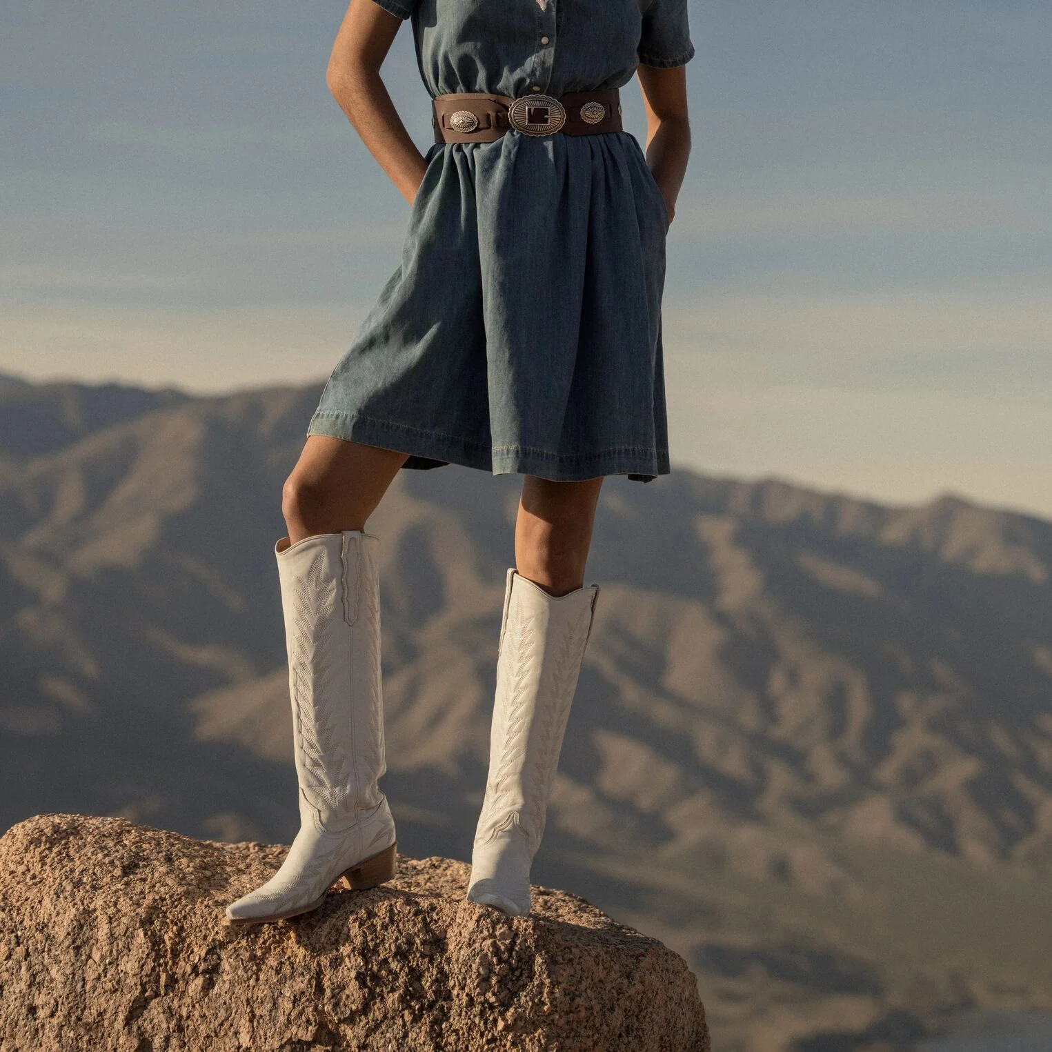 Southwestern Concho Wide Belt - Image 2