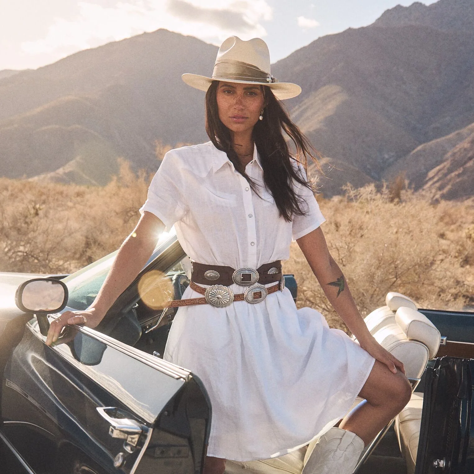 Southwestern Concho Wide Belt - Image 3