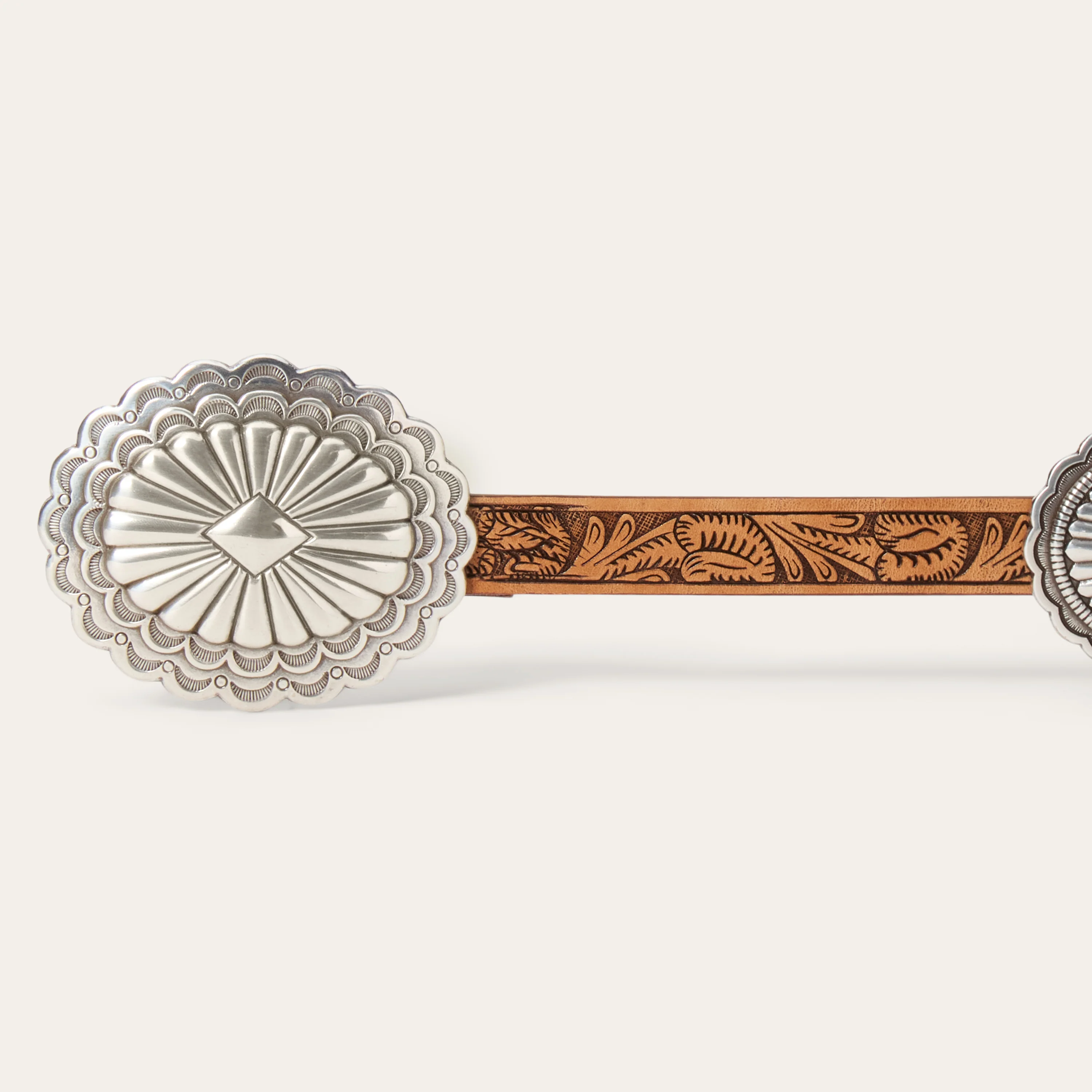 Southwestern Tooled Concho Belt - Image 4