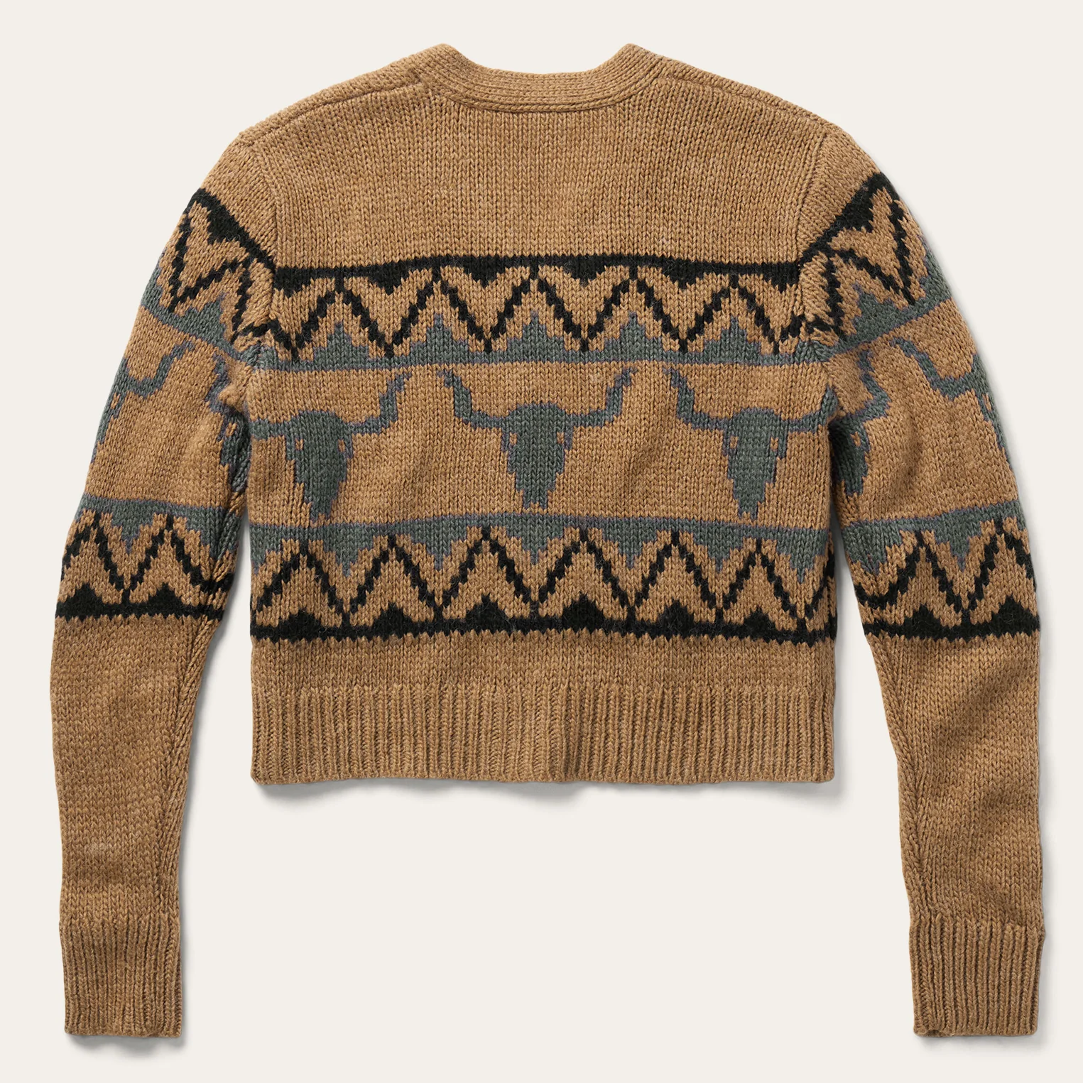 Steer Head Cropped Cardigan - Image 3