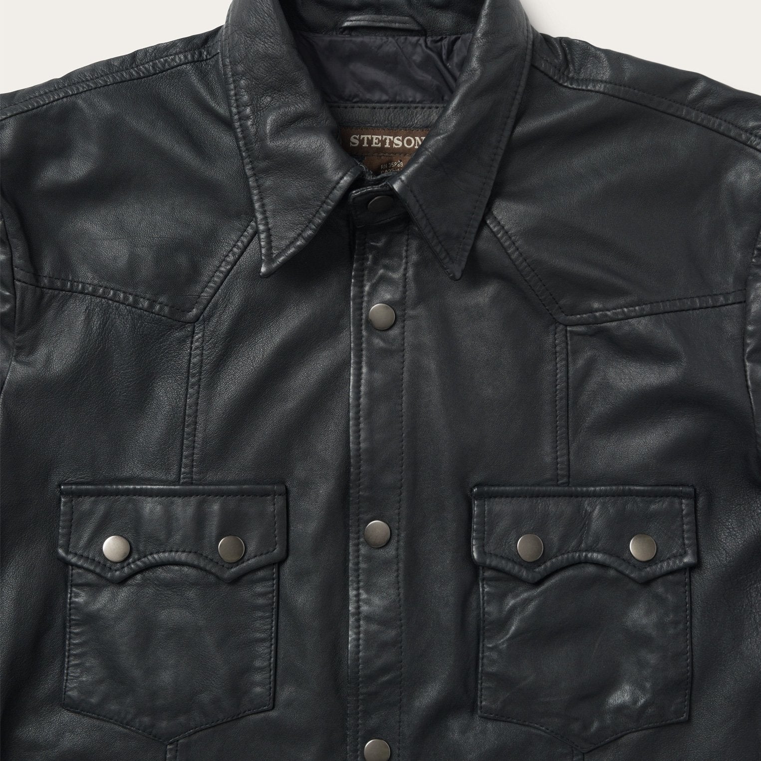 Leather Western Shirt Jacket - Image 4