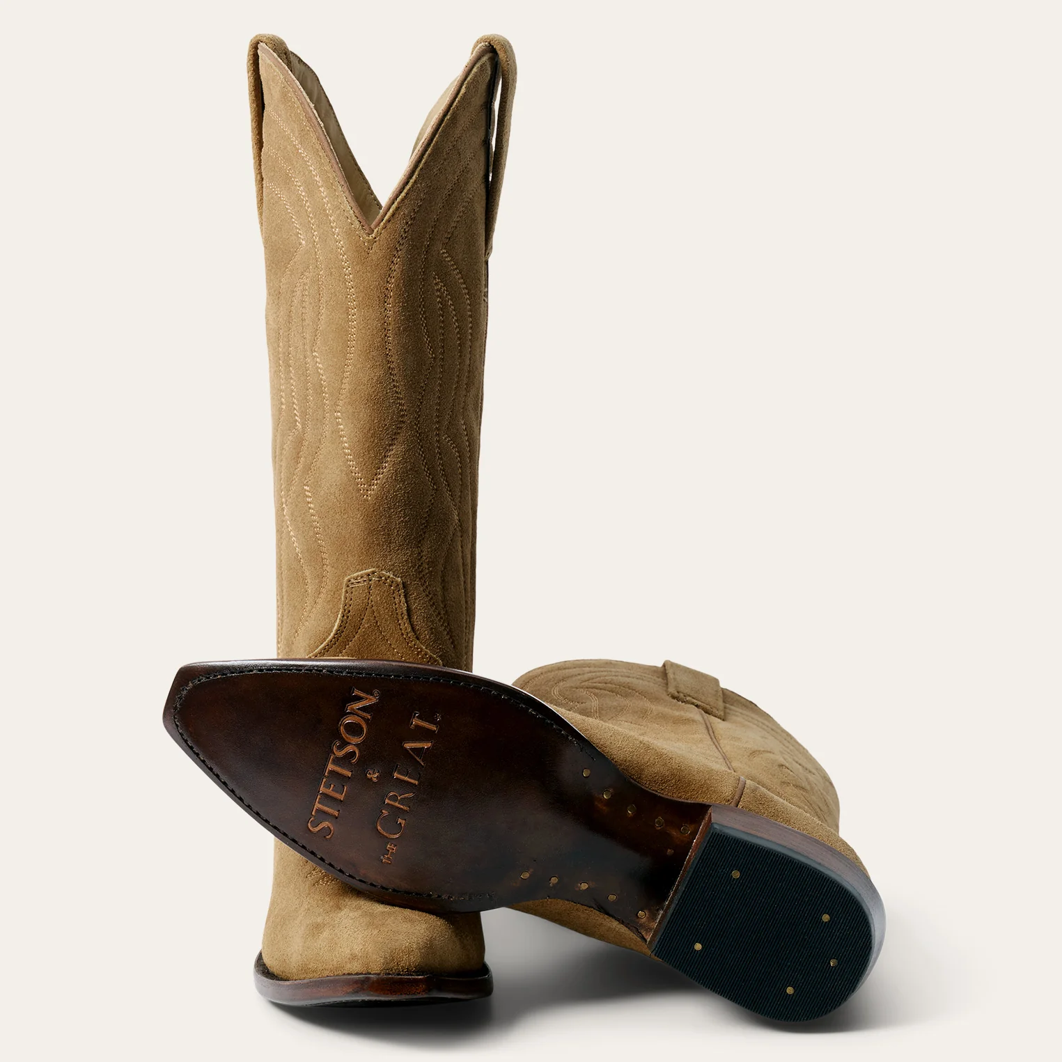Stetson & THE GREAT. Suede Cowboy Boot - Image 10