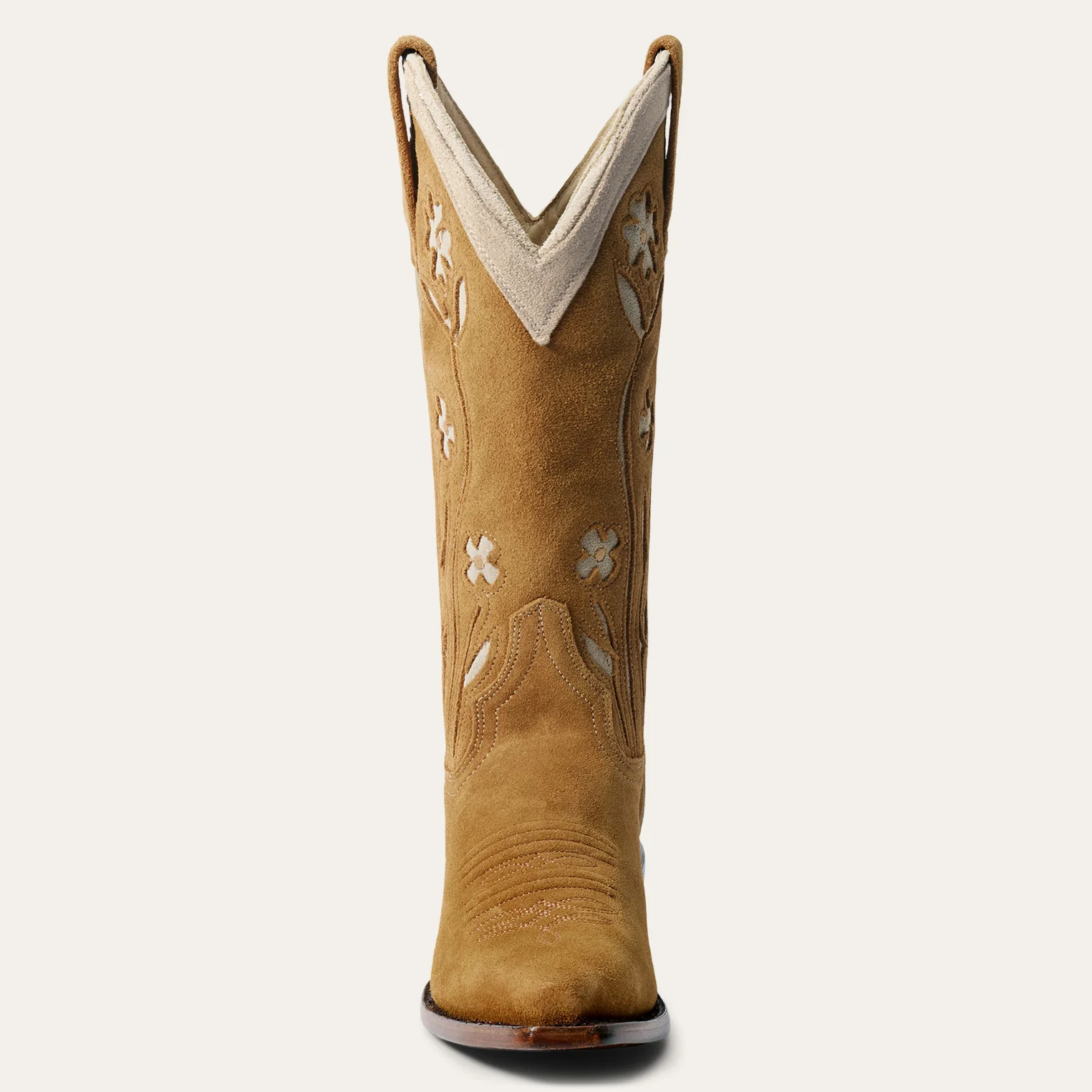 Stetson & THE GREAT. Suede Floral Cowboy Boot - Image 5