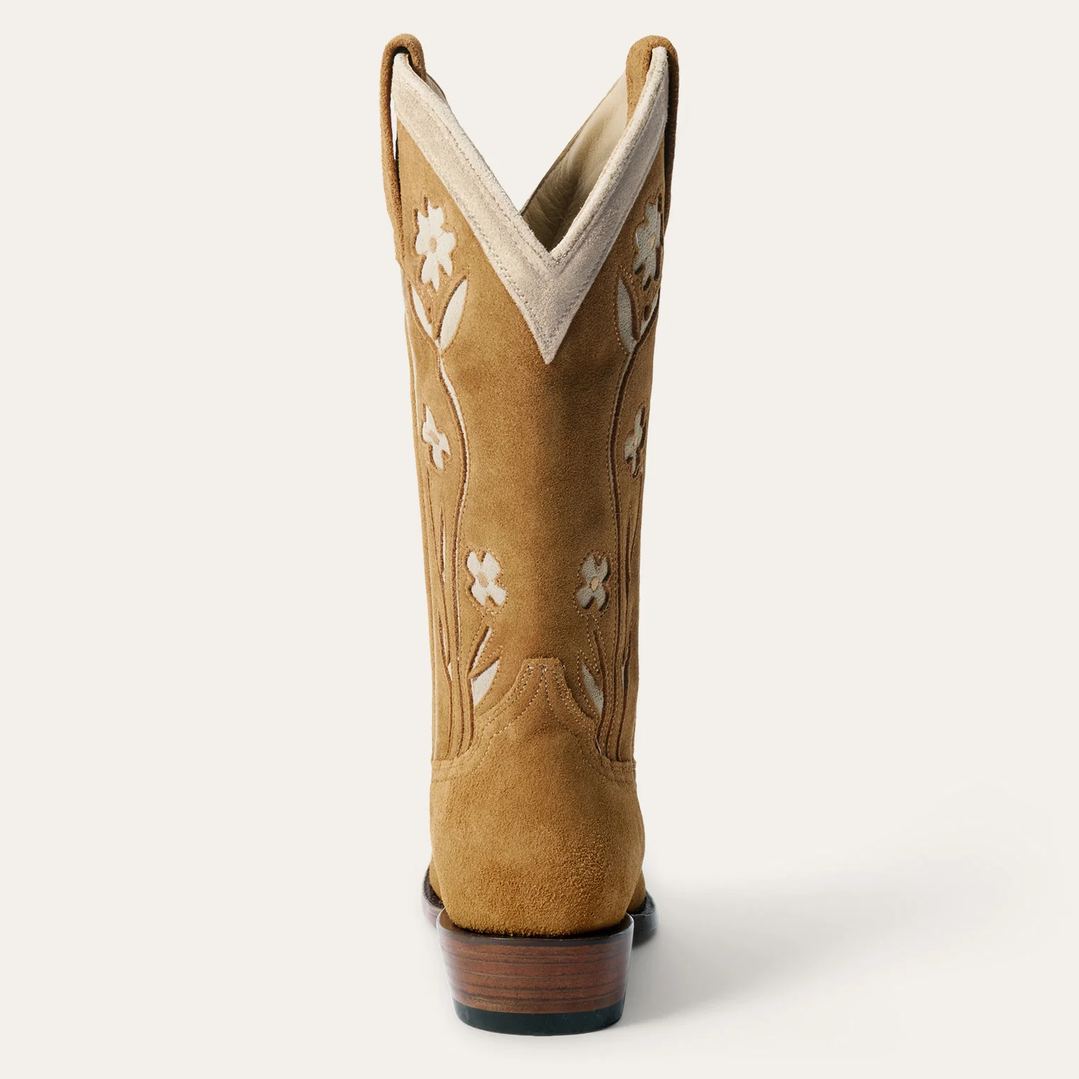 Stetson & THE GREAT. Suede Floral Cowboy Boot - Image 6