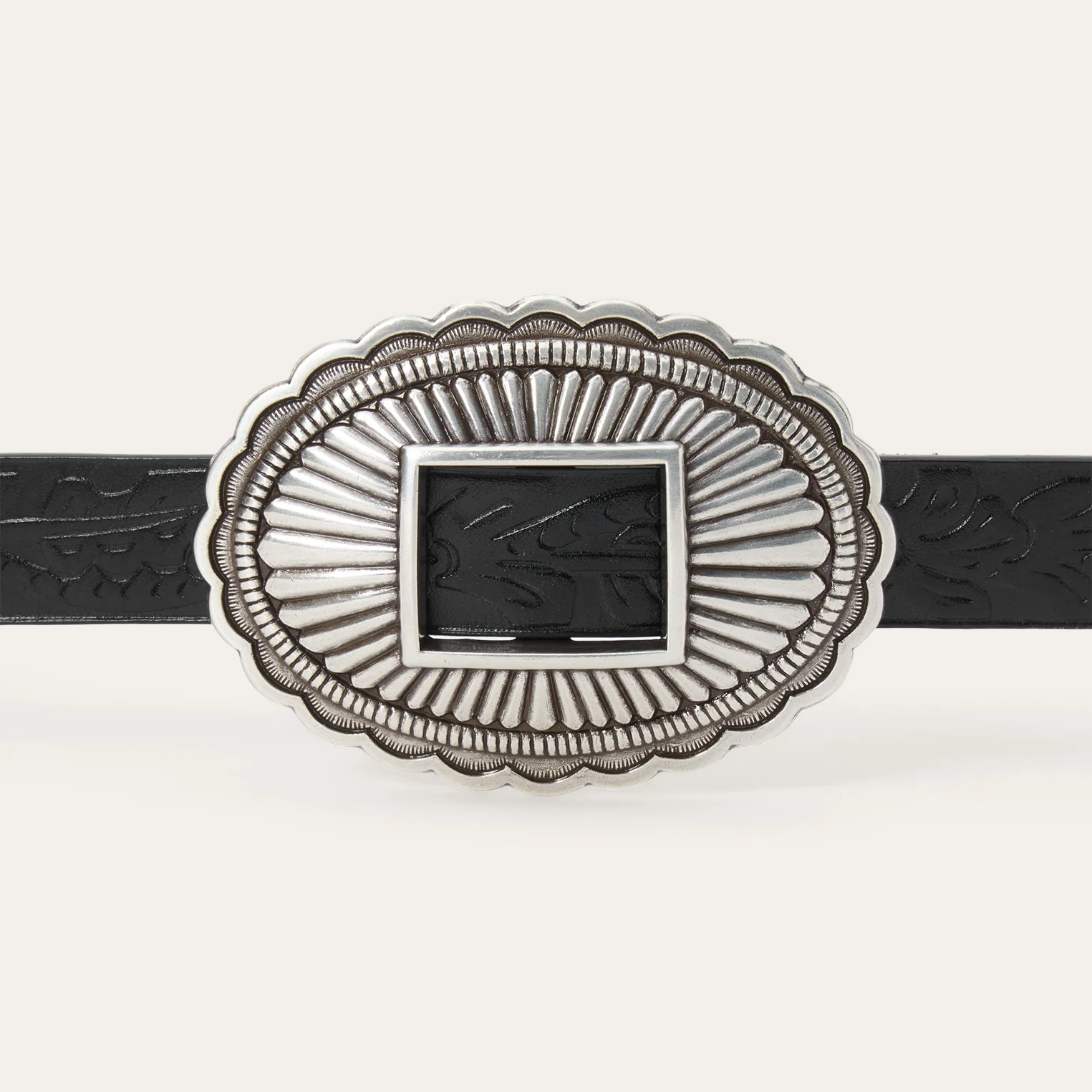Stetson & THE GREAT. Tooled Leather Concho Belt - Image 7
