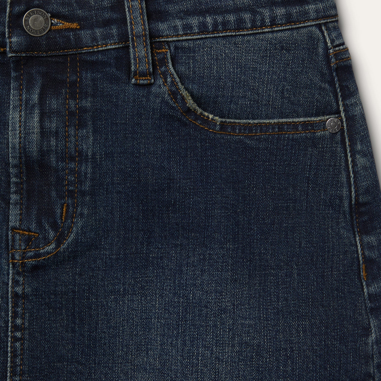 Stretch Denim 5-Pocket Skirt - Image 5