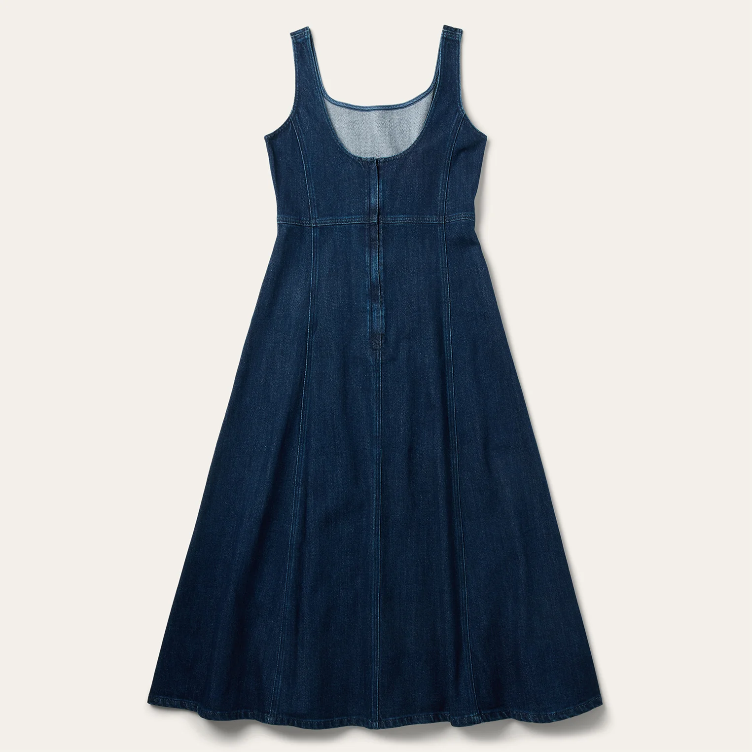 Stretch Denim Tank Dress - Image 2