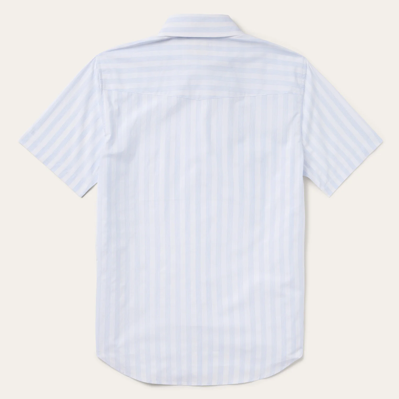 Stripe Oxford Short Sleeve Western Shirt - Image 2