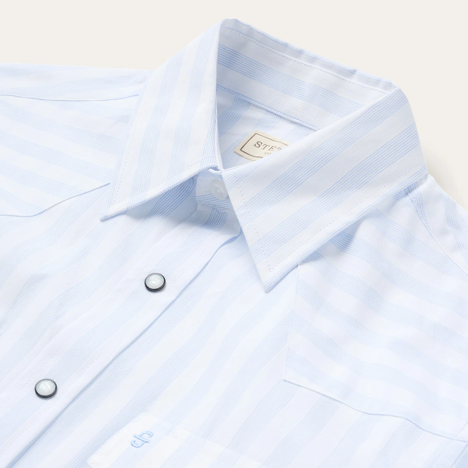 Stripe Oxford Western Shirt - Image 3