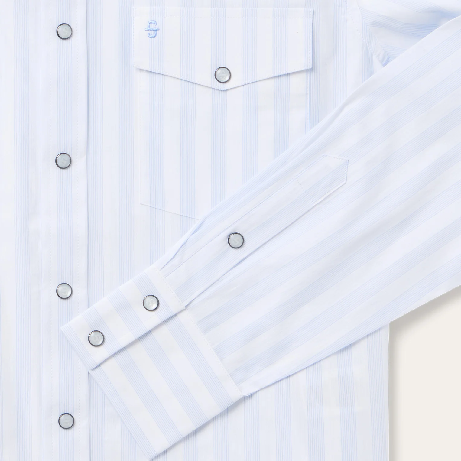 Stripe Oxford Western Shirt - Image 4