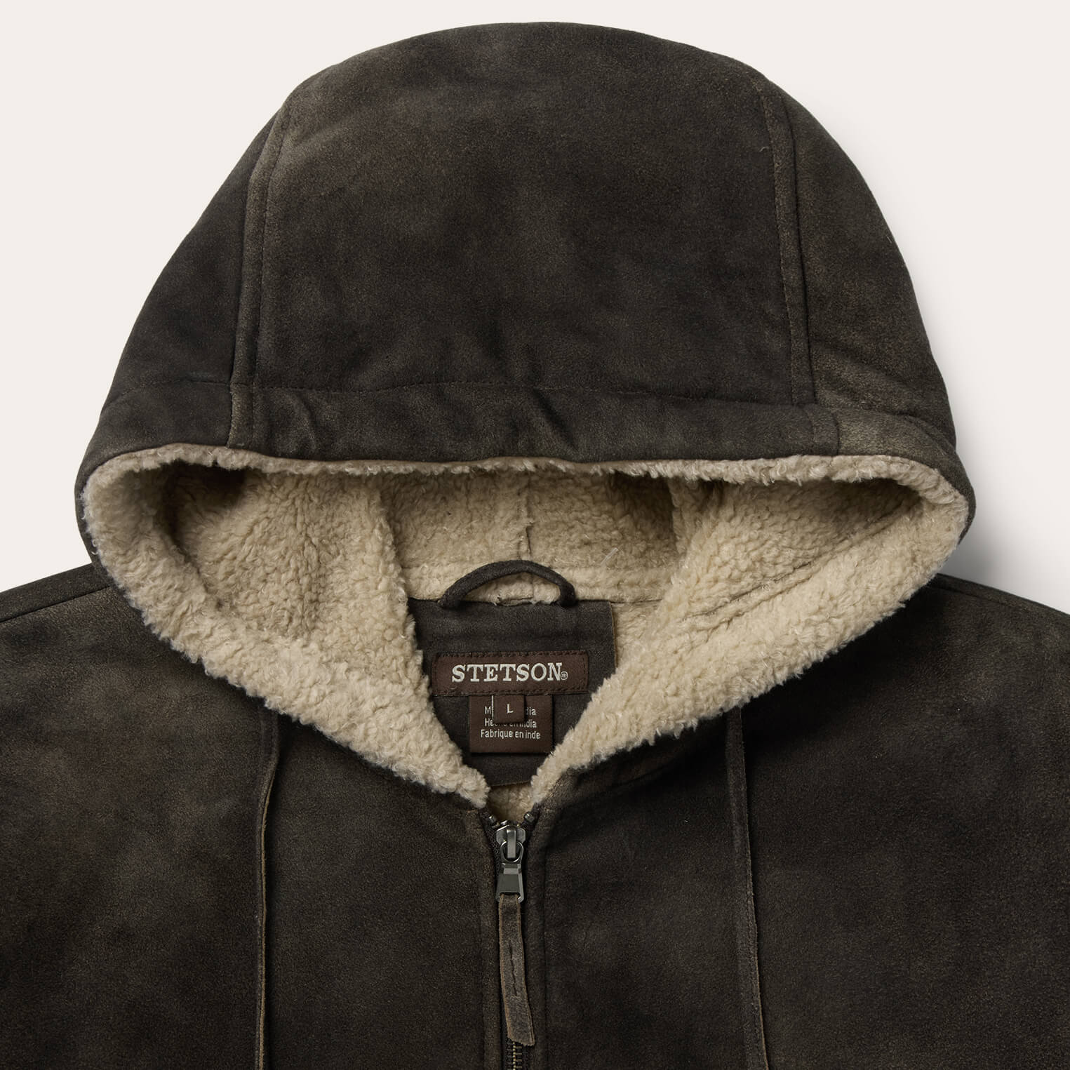 Suede Hooded Jacket - Image 4