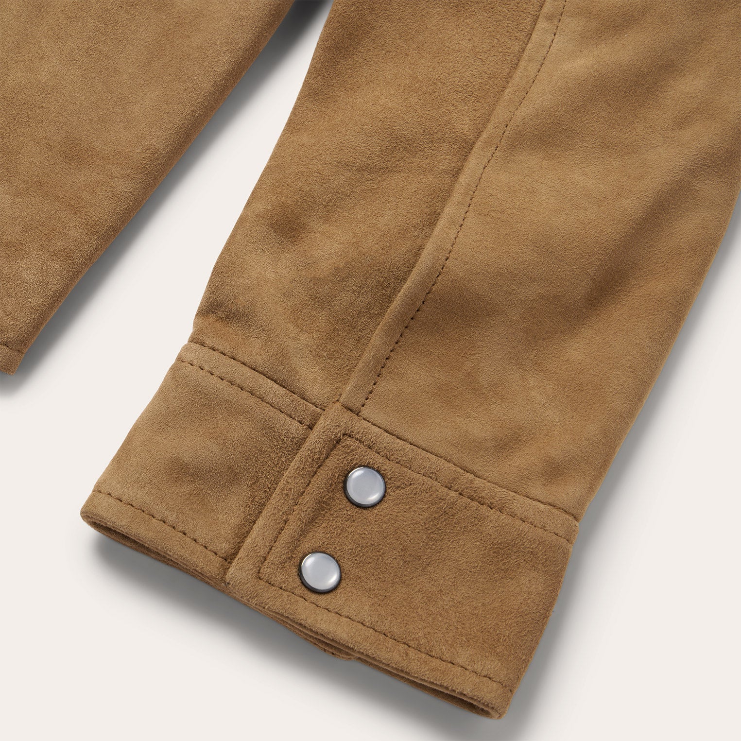Suede Leather Shirt Jacket - Image 3