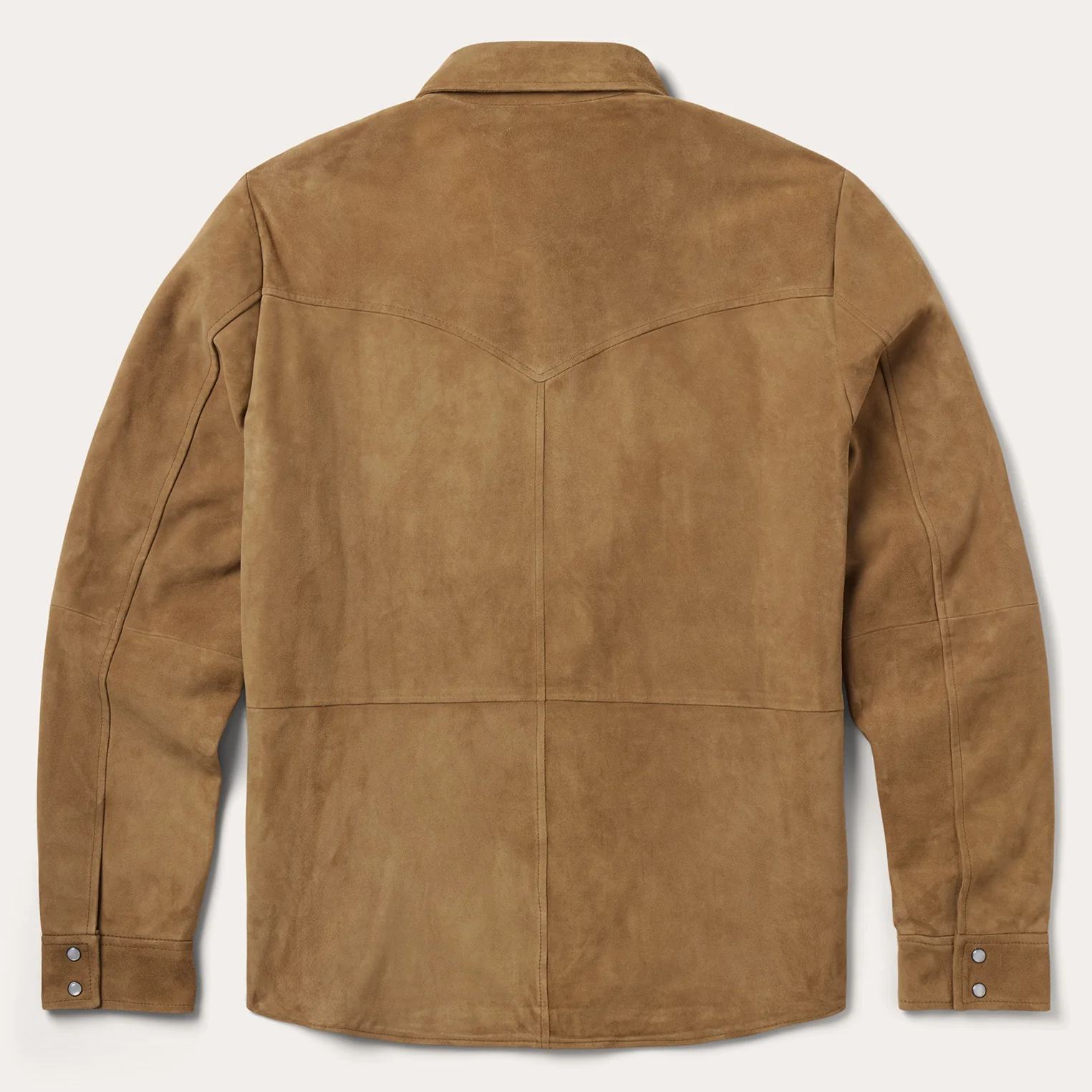 Suede Leather Shirt Jacket - Image 4