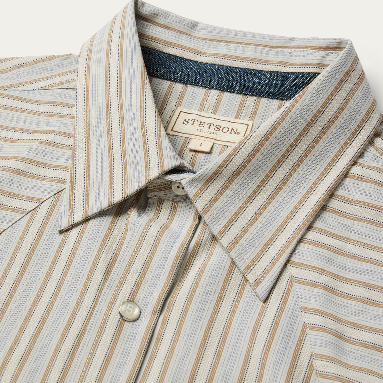 Ticking Stripe Western Shirt - Image 3