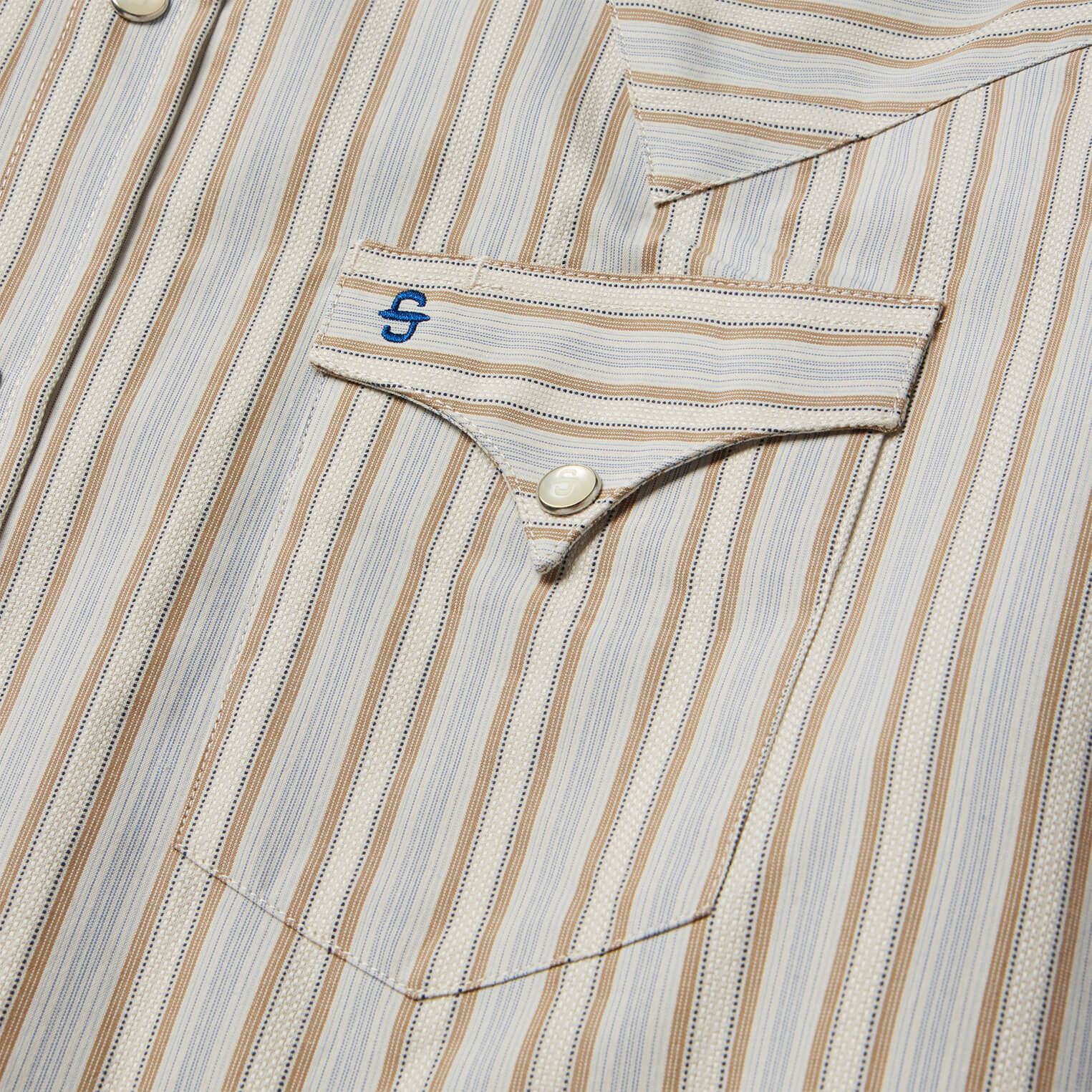 Ticking Stripe Western Shirt - Image 4