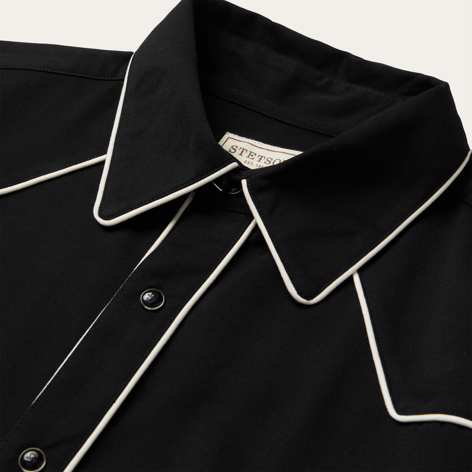Vintage Piped Western Shirt - Image 5