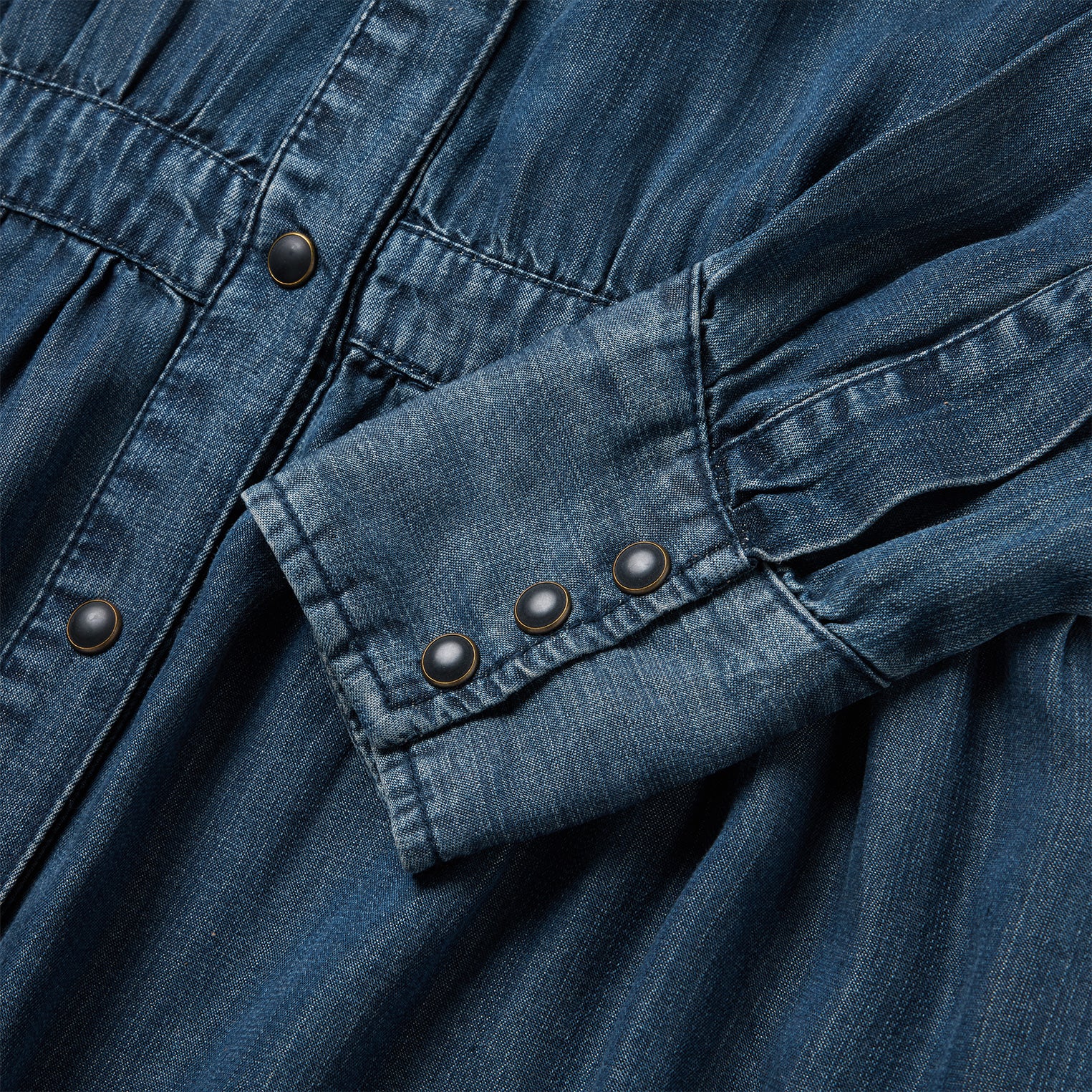 Western Denim Maxi Dress - Image 5