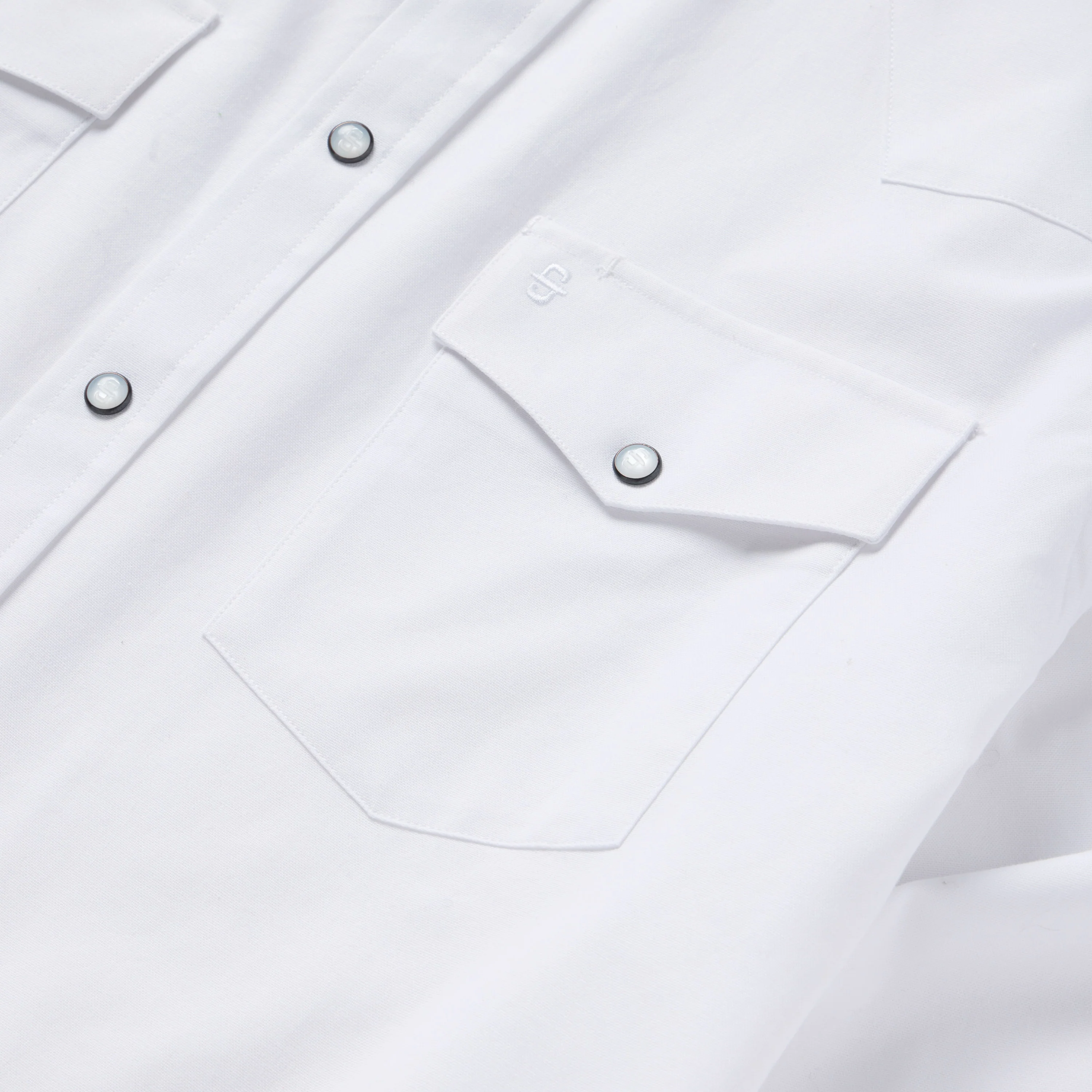 White Oxford Western Shirt - Image 7