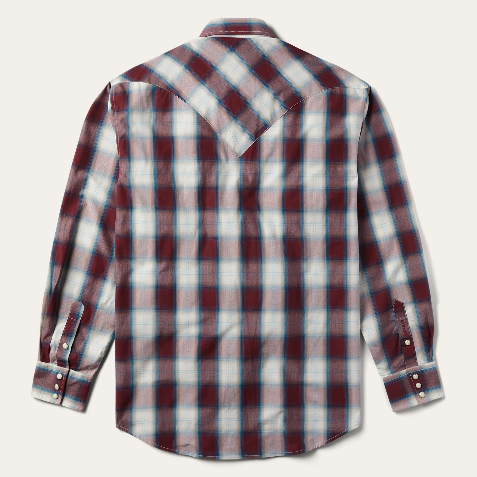 Wine Plaid Shirt - Image 2