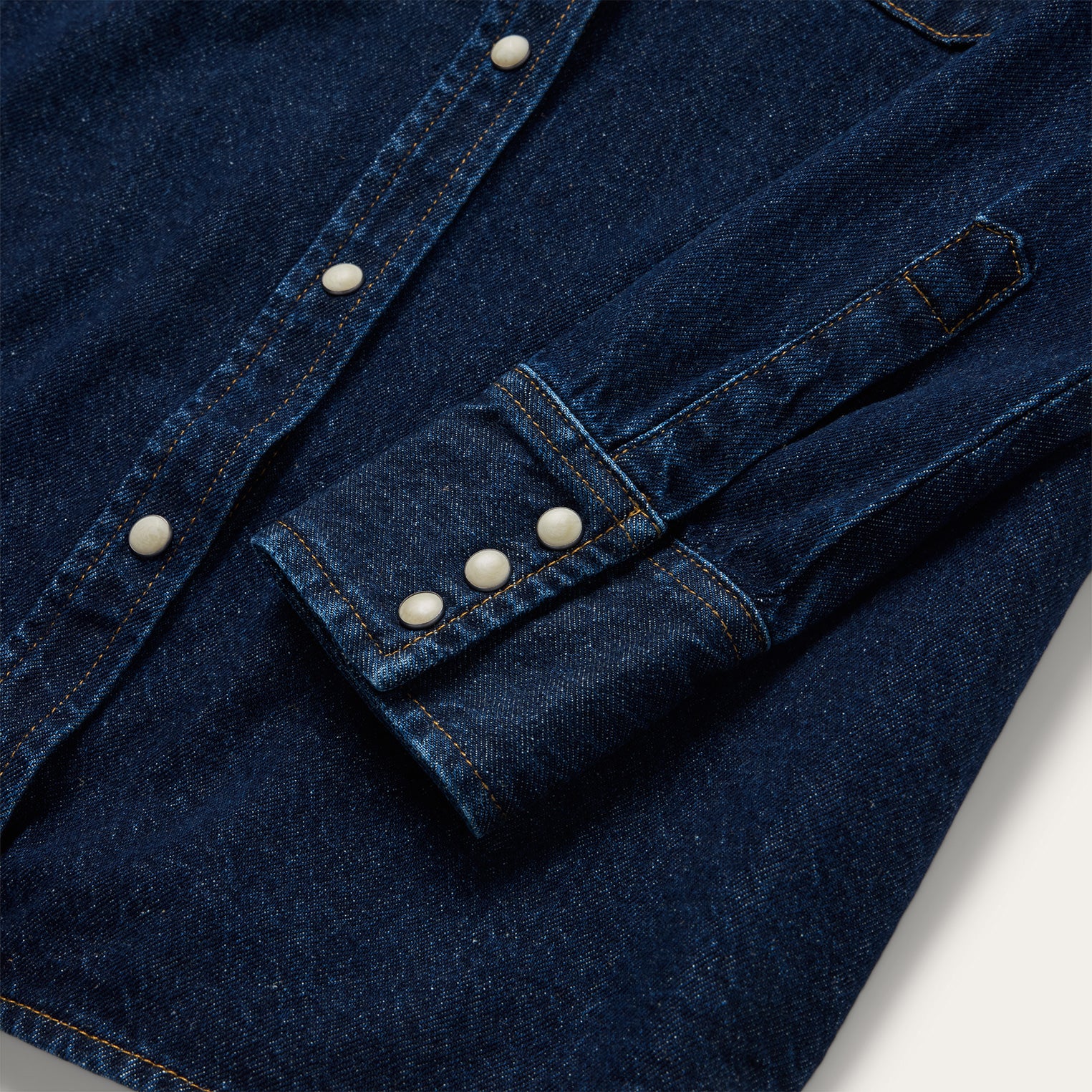 Raw Denim Western Shirt - Image 5