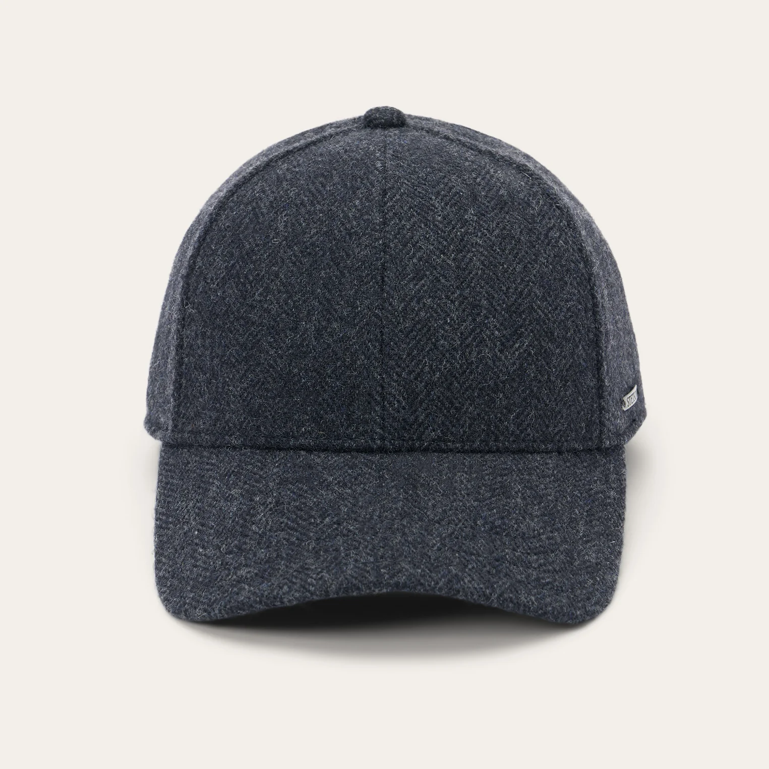 Wool Herringbone Baseball Cap