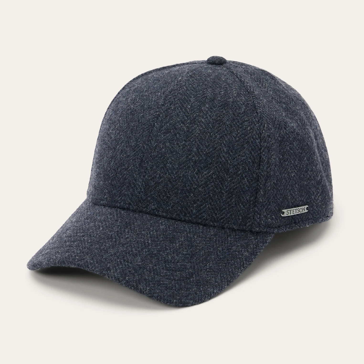 Wool Herringbone Baseball Cap - Image 2