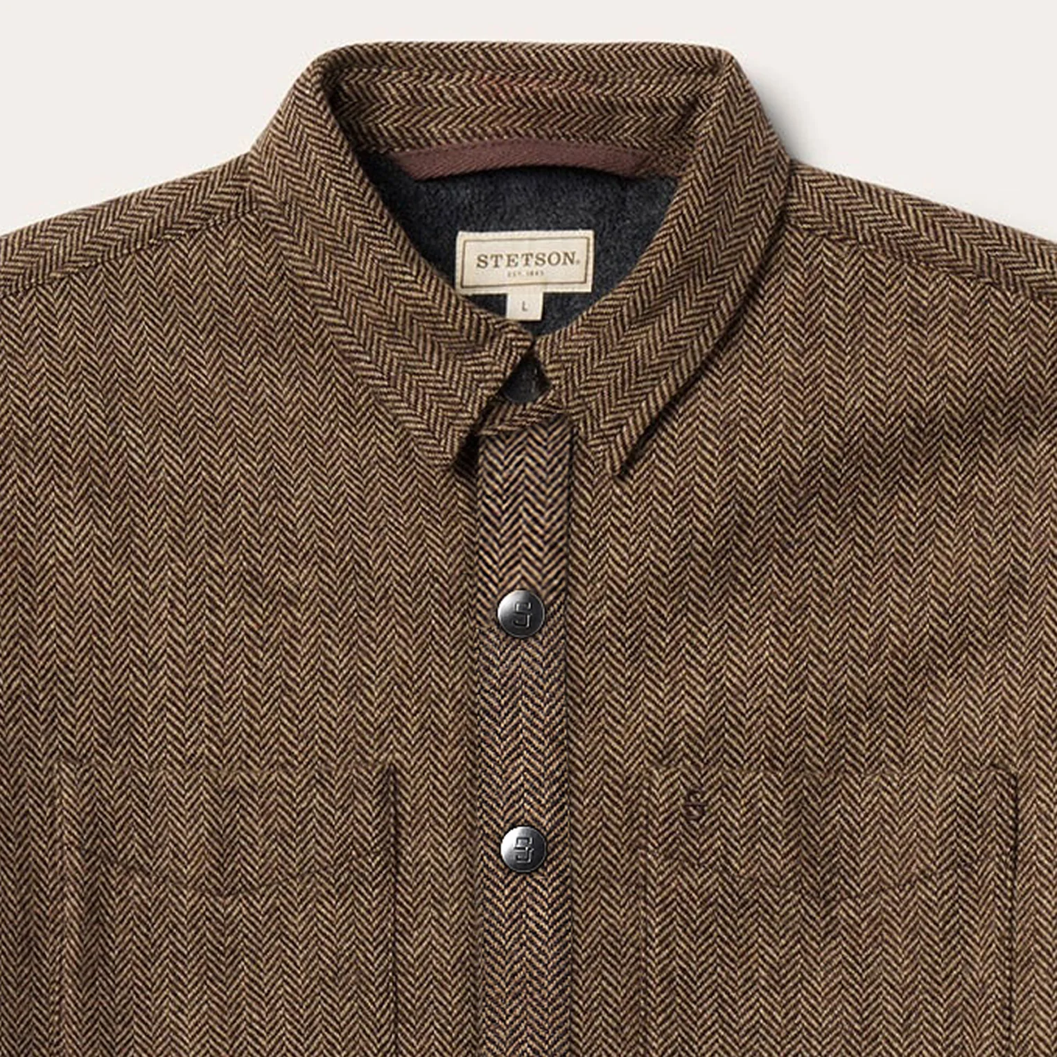 Herringbone Shirt Jacket - Image 5
