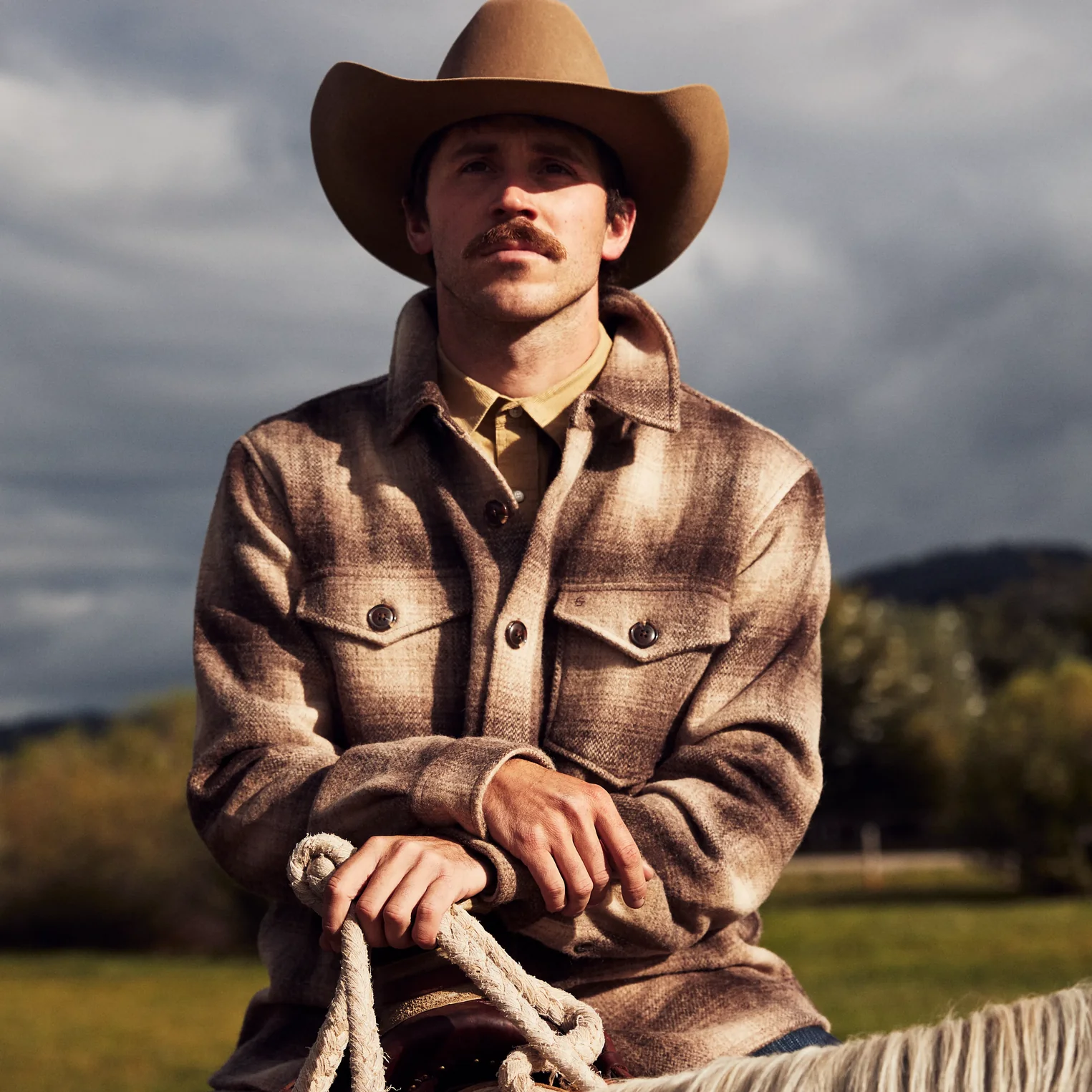 Wool Plaid Shirt Jacket - Image 2