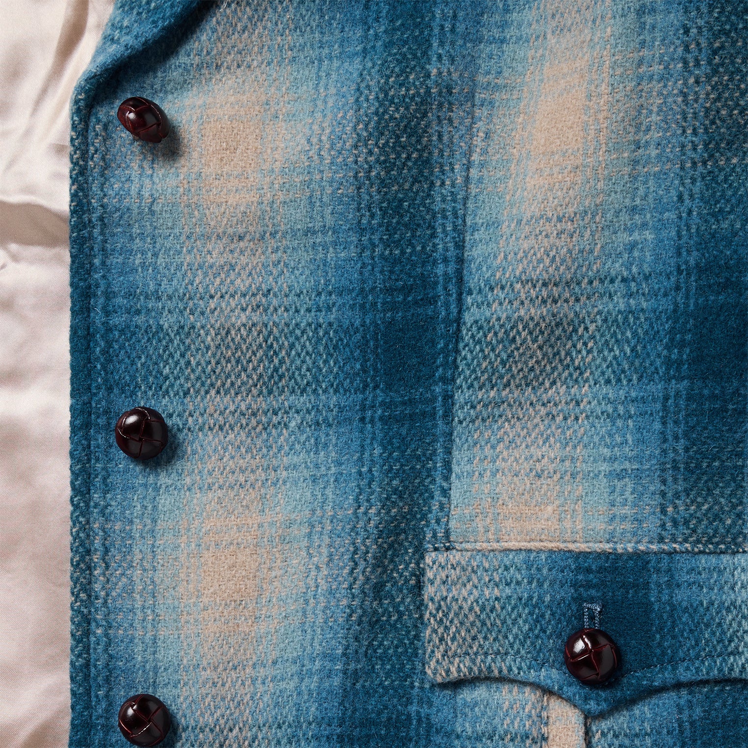 Wool Plaid Western Blazer - Image 4